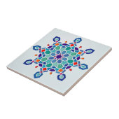 Arabisches geometrisches Muster rundes verziertes Fliese (Seite)