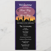 Arabisches Hochzeitsprogramm für Nächte Programm (Vorderseite)