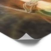 Arabisches Kastanienpferd Plakat drucken (Ecke)