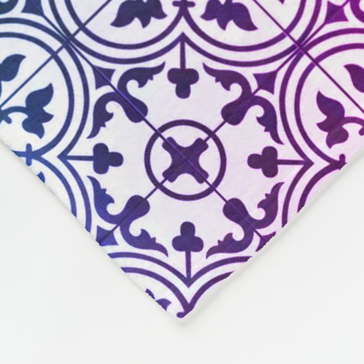 arabisches marokkanisches Design Fleecedecke (Ecke)