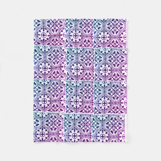 arabisches marokkanisches Design Fleecedecke (Vorderseite)