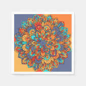 Arabisches marokkanisches Mandala-Party Serviette (Vorderseite)