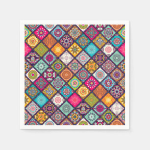 Arabisches marokkanisches Mandala-Party Serviette