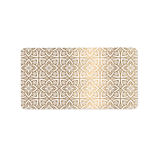 arabisches Muster Adressaufkleber (Vorne)