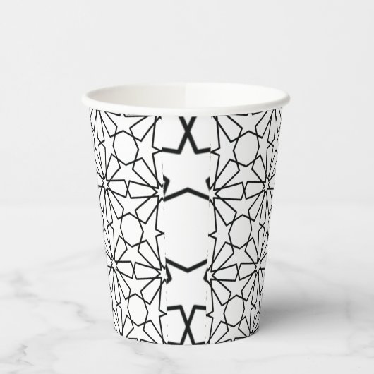 Arabisches Muster des islamischen geometrischen Mu Pappbecher (Links)