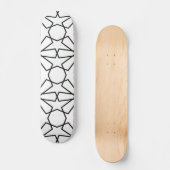 Arabisches Muster des islamischen geometrischen Mu Skateboard (Vorderseite)