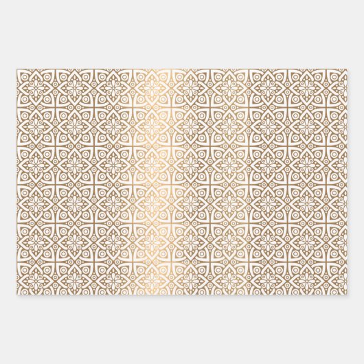 arabisches Muster Geschenkpapier Set (Vorderseite)
