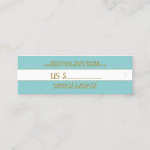 Arabisches Muster - Preis-Tag, Visitenkarte (Rückseite)