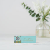 Arabisches Muster - Preis-Tag, Visitenkarte (Stehend Vorderseite)