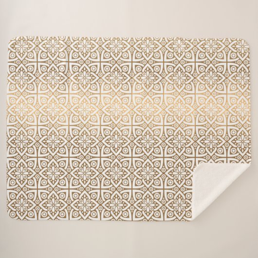 arabisches Muster Sherpadecke (Vorderseite (Horizontal))