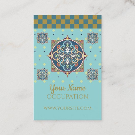 Arabisches Muster - Visitenkarte (Vorderseite)