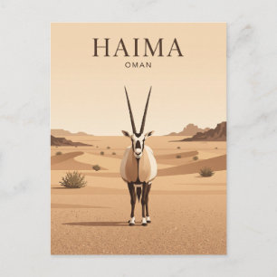 Arabisches Oryx-Schutzgebiet Oman Postkarte