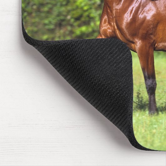 Arabisches Pferd, das 2 laufen lässt Mousepad (Ecke)