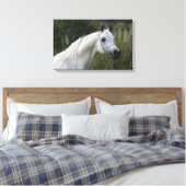 Arabisches Pferd - Headshot 1 Leinwanddruck (Insitu (Schlafzimmer))