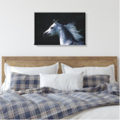 Arabisches Pferd - Headshot 2 Leinwanddruck (Insitu (Schlafzimmer))
