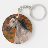 Arabisches Pferd: Herbst 1 Schlüsselanhänger (Rückseite)