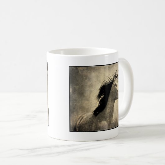 Arabisches Pferd Kaffeetasse (VorderseiteRechts)