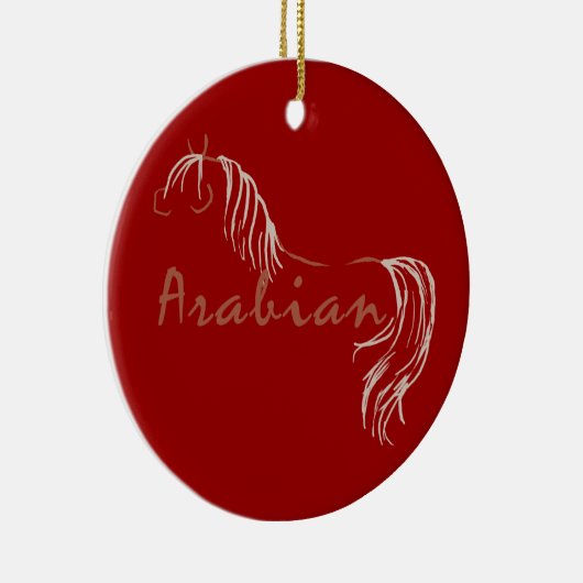 Arabisches Pferd Keramik Ornament (Rechts)