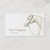 Arabisches Pferd mit Schlafsättel Visitenkarte (Vorderseite)