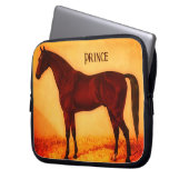 Arabisches Pferd - personalisiert Laptopschutzhülle (Vorderseite Links)