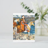 Arabisches Pferd Postkarte (Stehend Vorderseite)