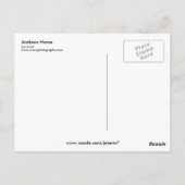 Arabisches Pferd Postkarte (Rückseite)