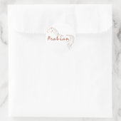 Arabisches Pferd Runder Aufkleber (Tasche)