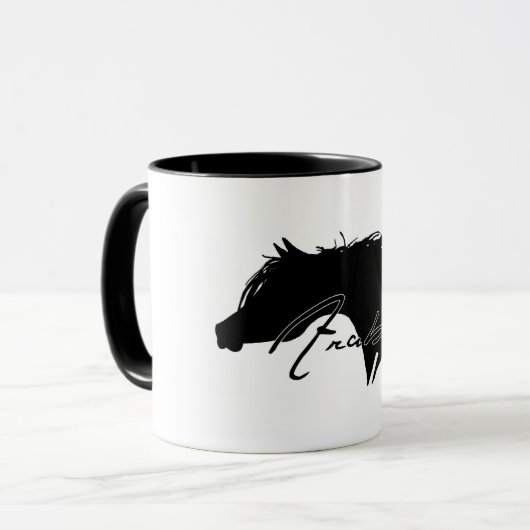 Arabisches Pferd Tasse (Vorderseite Links)