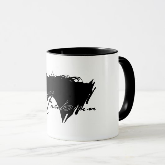 Arabisches Pferd Tasse (VorderseiteRechts)