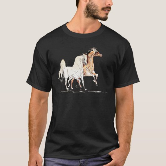 Arabisches Pferd TR T-Shirt (Vorderseite)