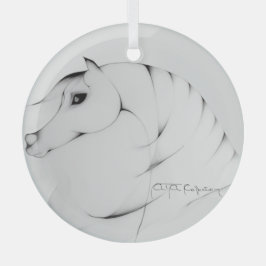 "Arabisches Pferd" von Adelia Audi Ornament Aus Glas