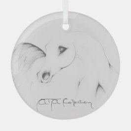 "Arabisches Pferd" von Adelia Audi Ornament Aus Glas
