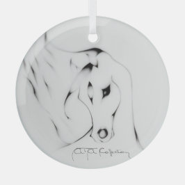 "Arabisches Pferd" von Adelia Audi Ornament Aus Glas
