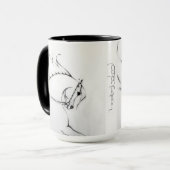 "Arabisches Pferd" von Adelia Audi Tasse (Vorderseite Links)