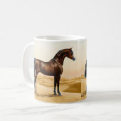 Arabisches Pferd - William Barraud Kaffeetasse (Vorderseite Links)