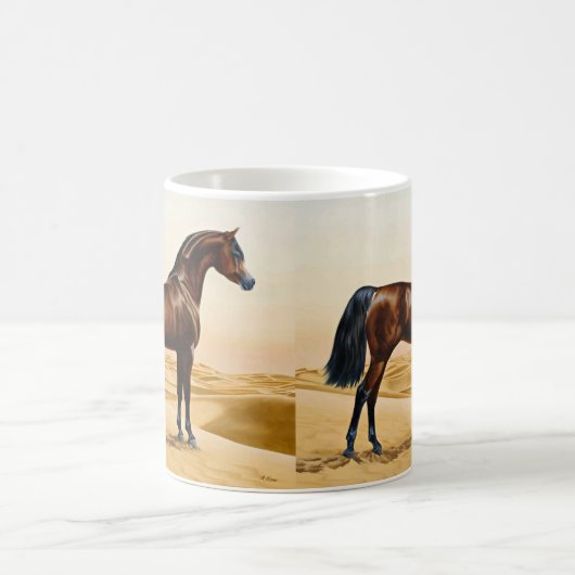 Arabisches Pferd - William Barraud Kaffeetasse (Mittel)