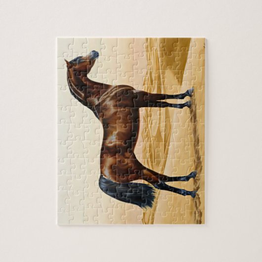 Arabisches Pferd - William Barraud Puzzle (Vertikal)