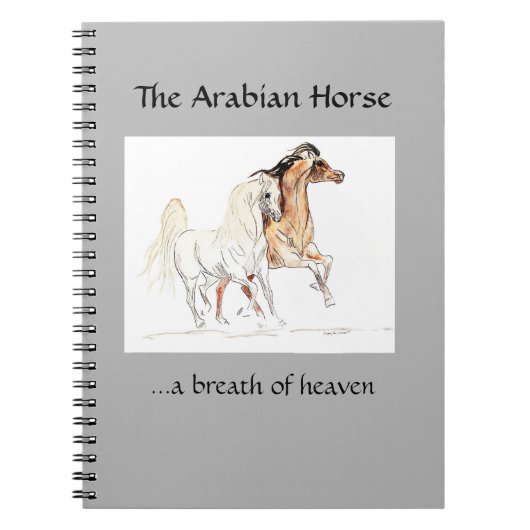 Arabisches Pferdenotizbuch Notizblock (Vorderseite)