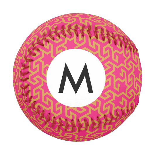 Arabisches sternförmiges Muster Baseball (Vorderseite Links)