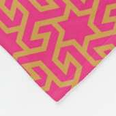 Arabisches sternförmiges Muster Fleecedecke (Ecke)