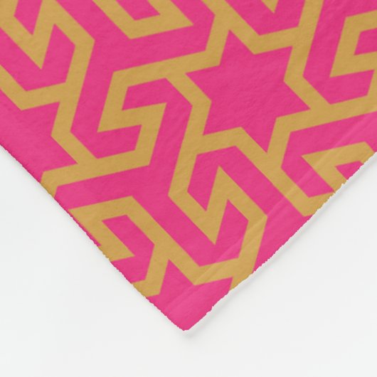 Arabisches sternförmiges Muster Fleecedecke (Ecke)