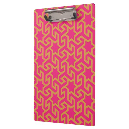 Arabisches sternförmiges Muster Klemmbrett (Links)