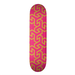 Arabisches sternförmiges Muster Skateboard