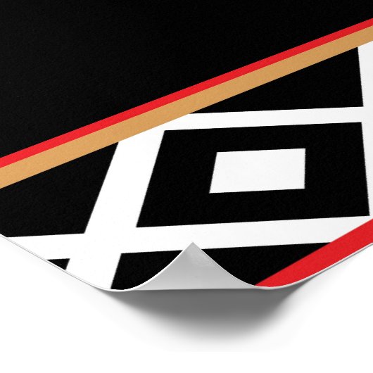 Arabisches traditionelles Essen Shakshuka Mauer Ku Poster (Ecke)