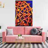 arabisches Türdesign Leinwanddruck (Insitu (Wohnzimmer))