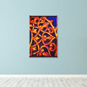 arabisches Türdesign Leinwanddruck (Insitu (Holzboden))