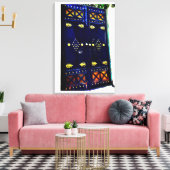 arabisches Türdesign Leinwanddruck (Insitu (Wohnzimmer))