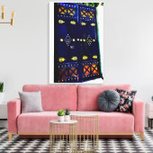 arabisches Türdesign Leinwanddruck (Insitu (Wohnzimmer))