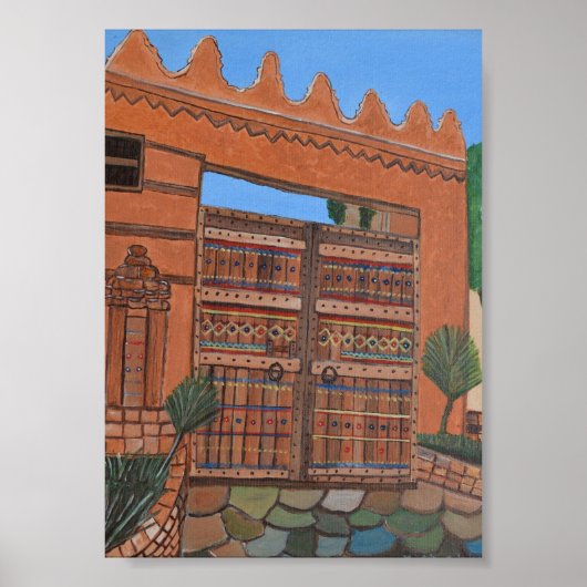 Arabisches Türposter Poster (Vorne)