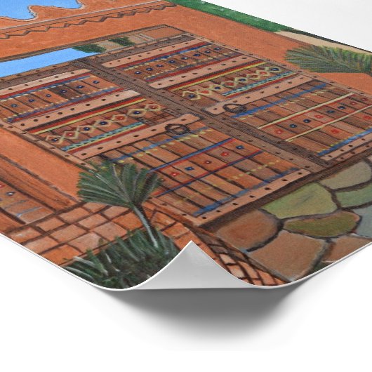 Arabisches Türposter Poster (Ecke)